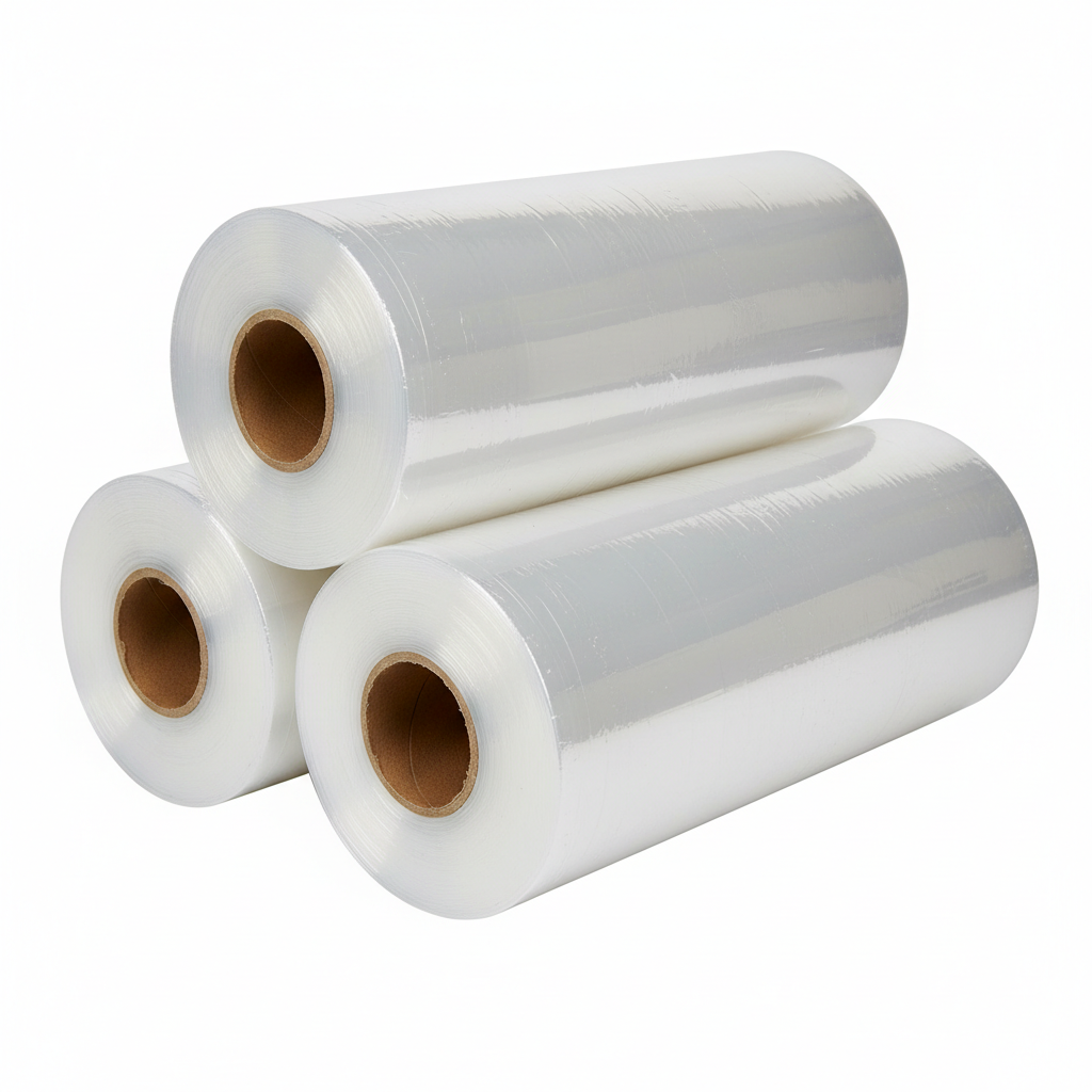create 18" X 80 Gauge X 1500' clear stretch wrap rolls picture for product picture